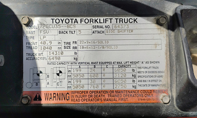 Montacargas Toyota 8...