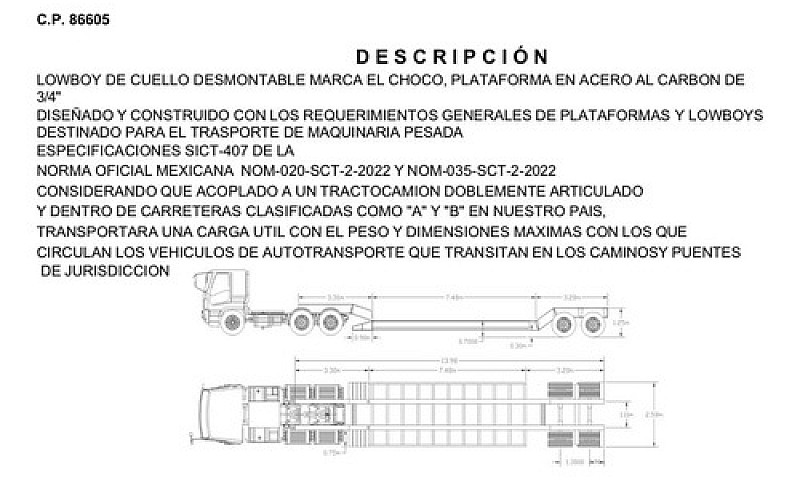 Lowboy Hidráulico...