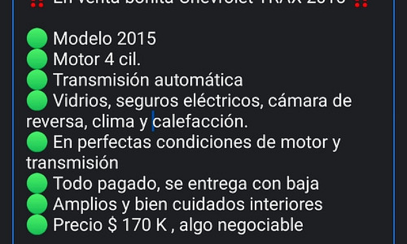 Chevrolet Trax 1.8 L...