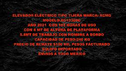 Elevador Tijera Electrico 2021 Xcmg 4mt