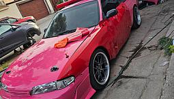 1995 240Sx Zenki , Color Rosa , Actualmente Con Vinil Rojo