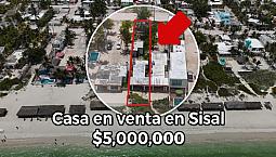 Casa Frente Al Mar En Sisal En $5,000,000