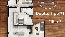Departamento 116M2 San Lucas Tepetlacalco